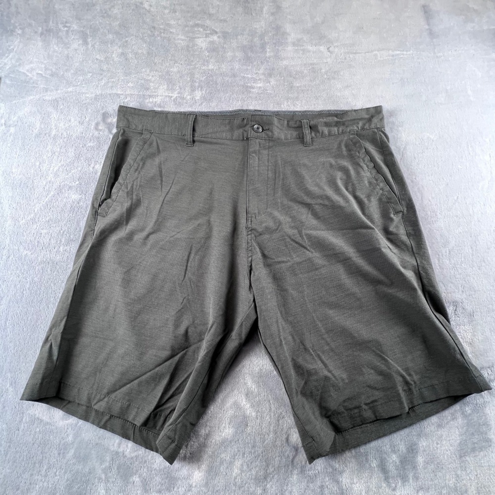 Burnside Shorts Mens 40 Charcoal Grey Hybrid Performance Stretch BH9835